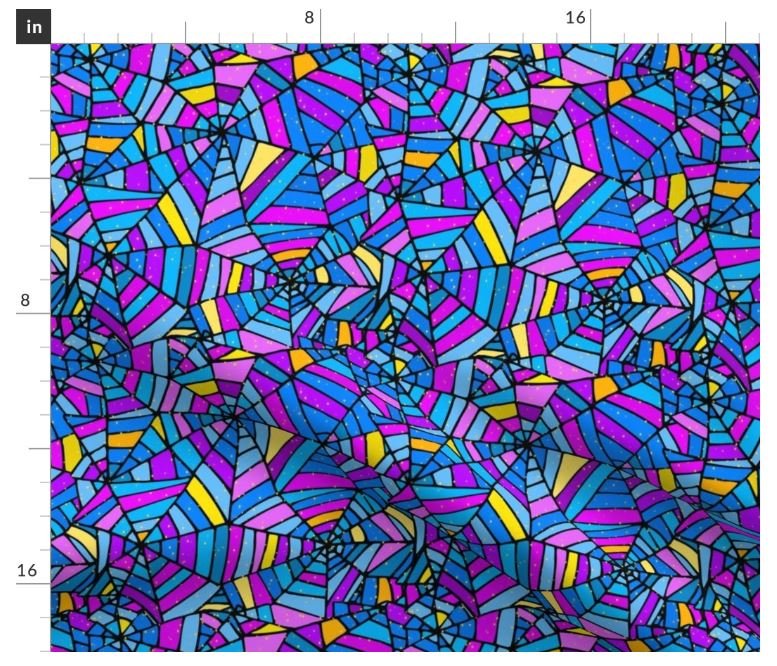 Wednesday SPiderweb Window with Sparkles