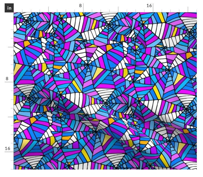 Wednesday Spiderweb Window With White new