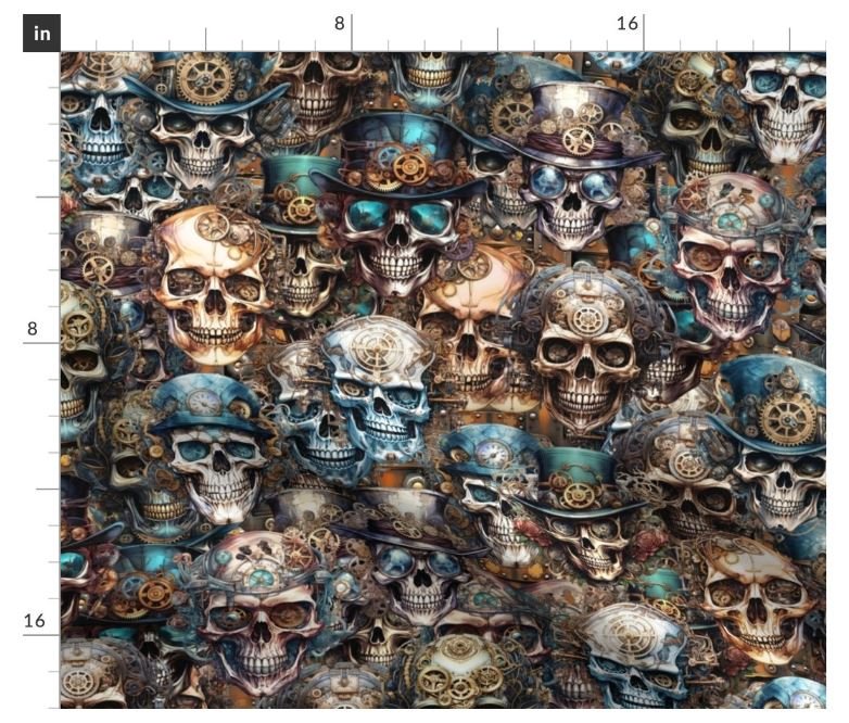 Steampunk Skulls Double Stack