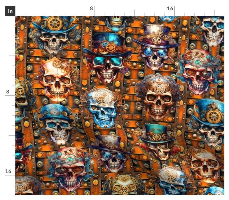 Steampunk Skulls Single Stack HC