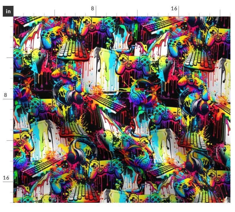 Gamer Splash 2 Close on Black