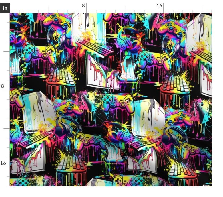 Gamer Splash 2 on Black