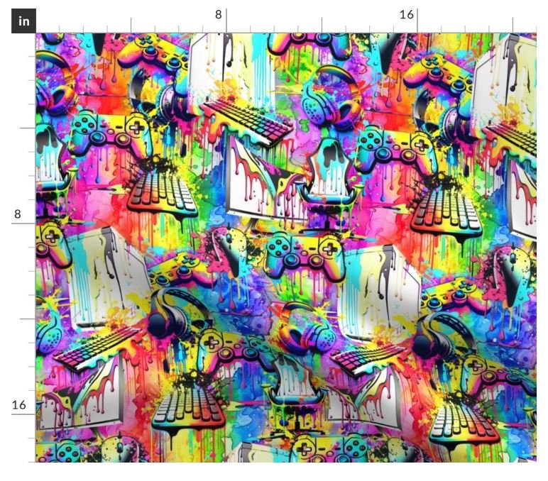 Gamer Splash 2 on Paint