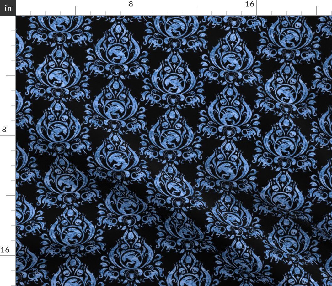 Alien Damask Gold On Black 4
