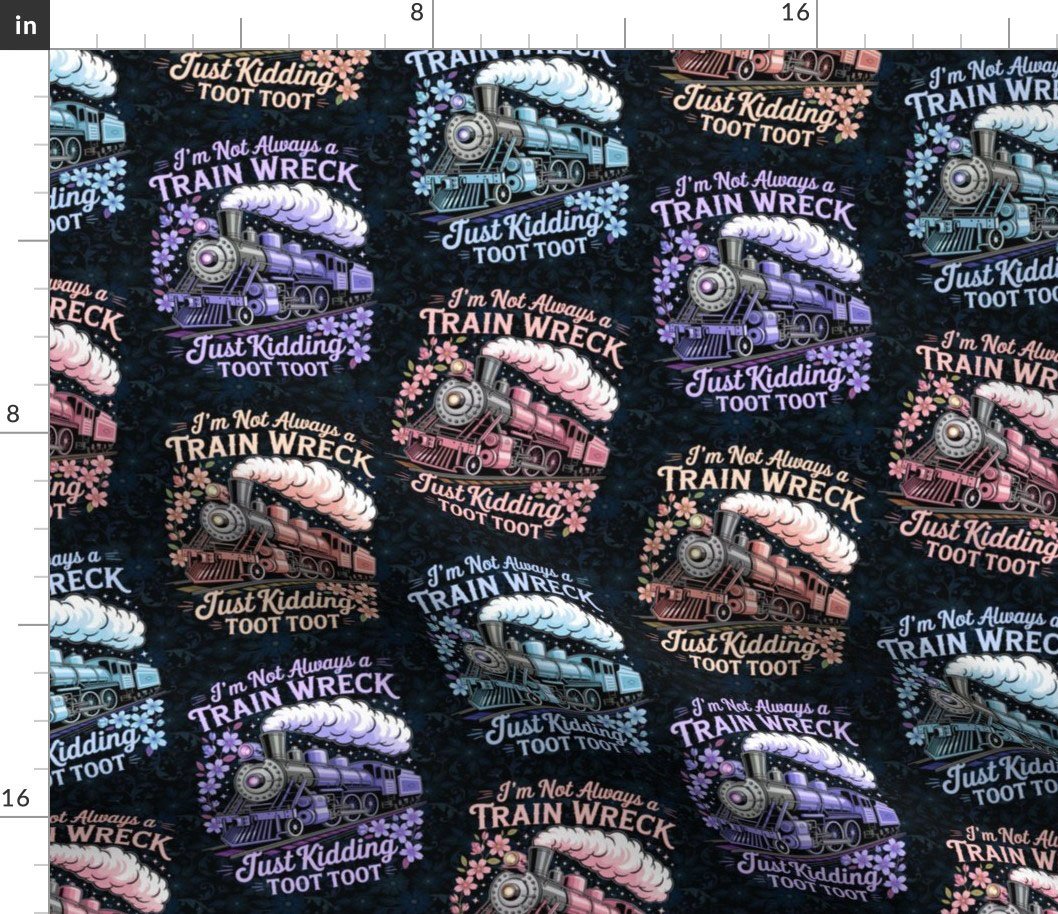 Toot Toot Darker Background