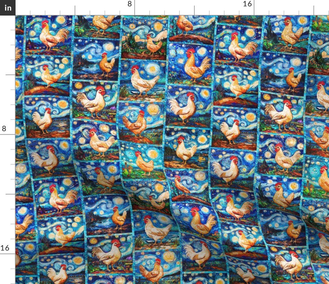Chicken Starry Night