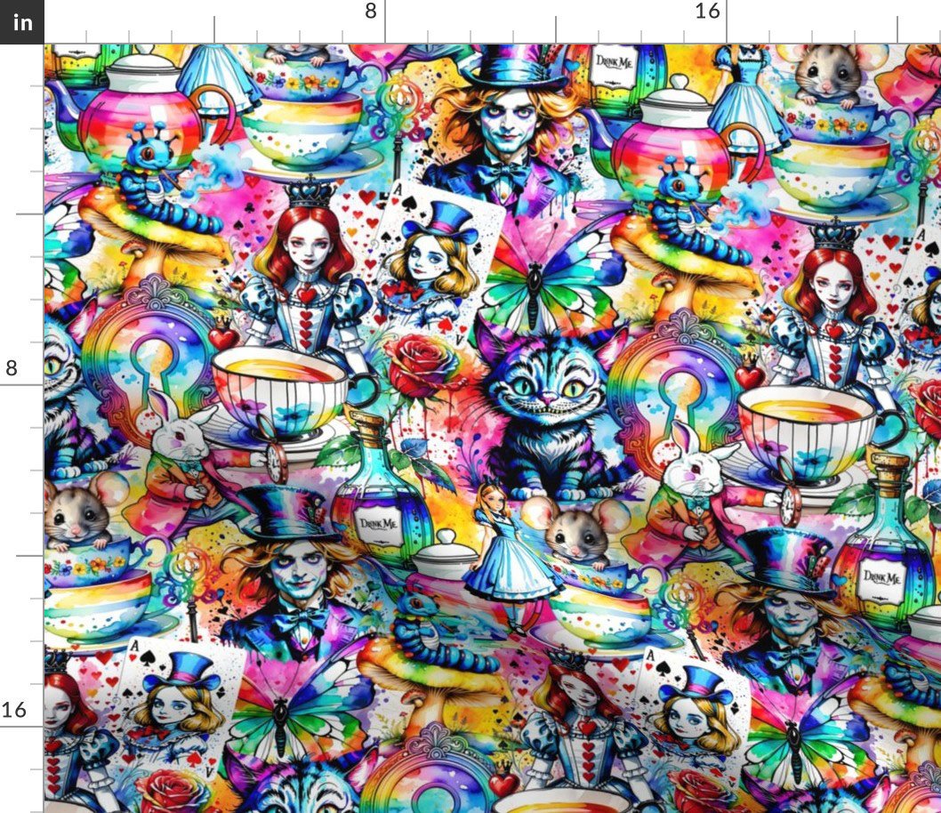 Wonderland Drip Light BKGD