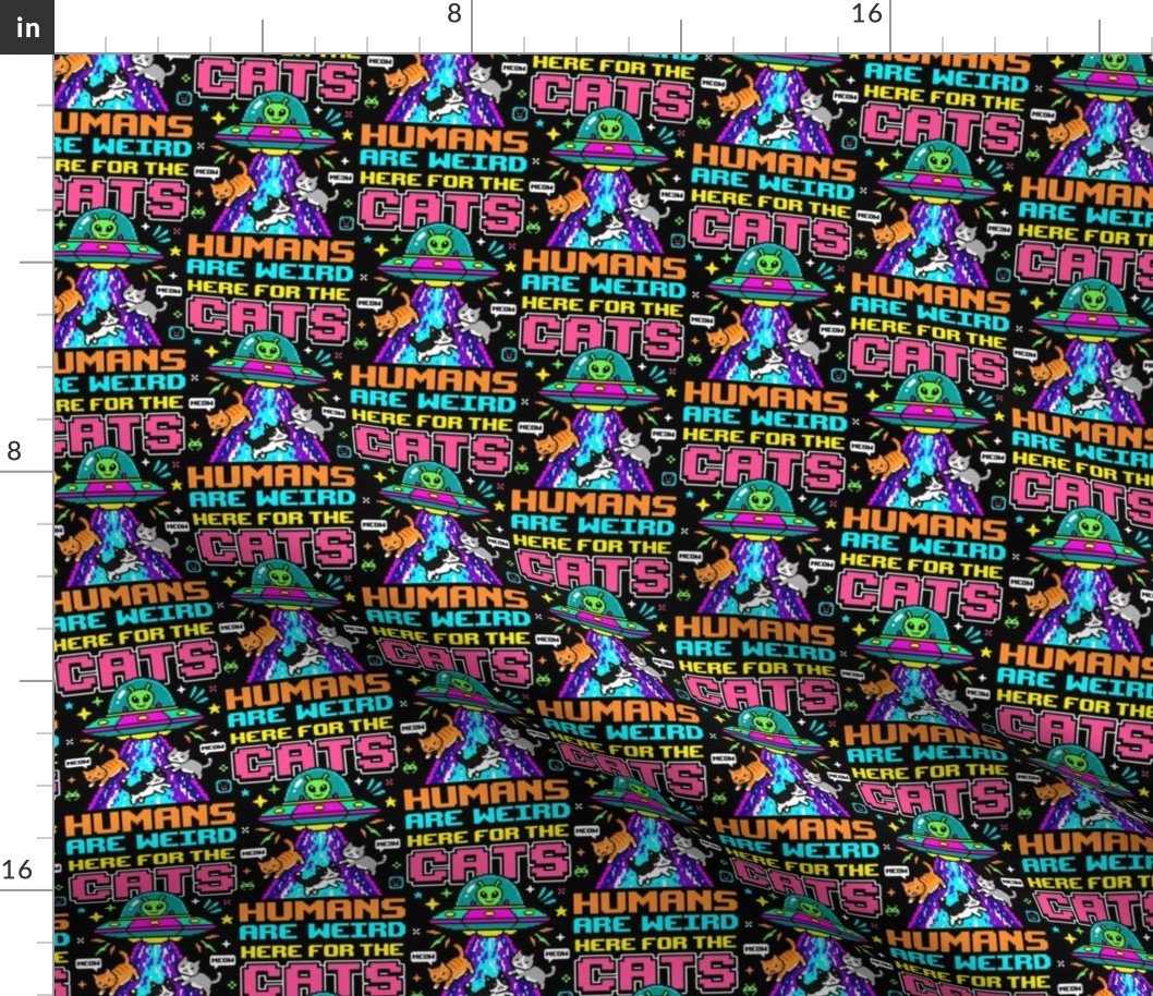 Here For Cats 8Bit