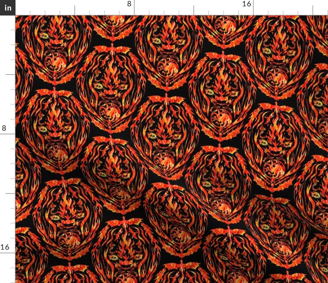 Targaryan Damask Fire 1 On Black REG