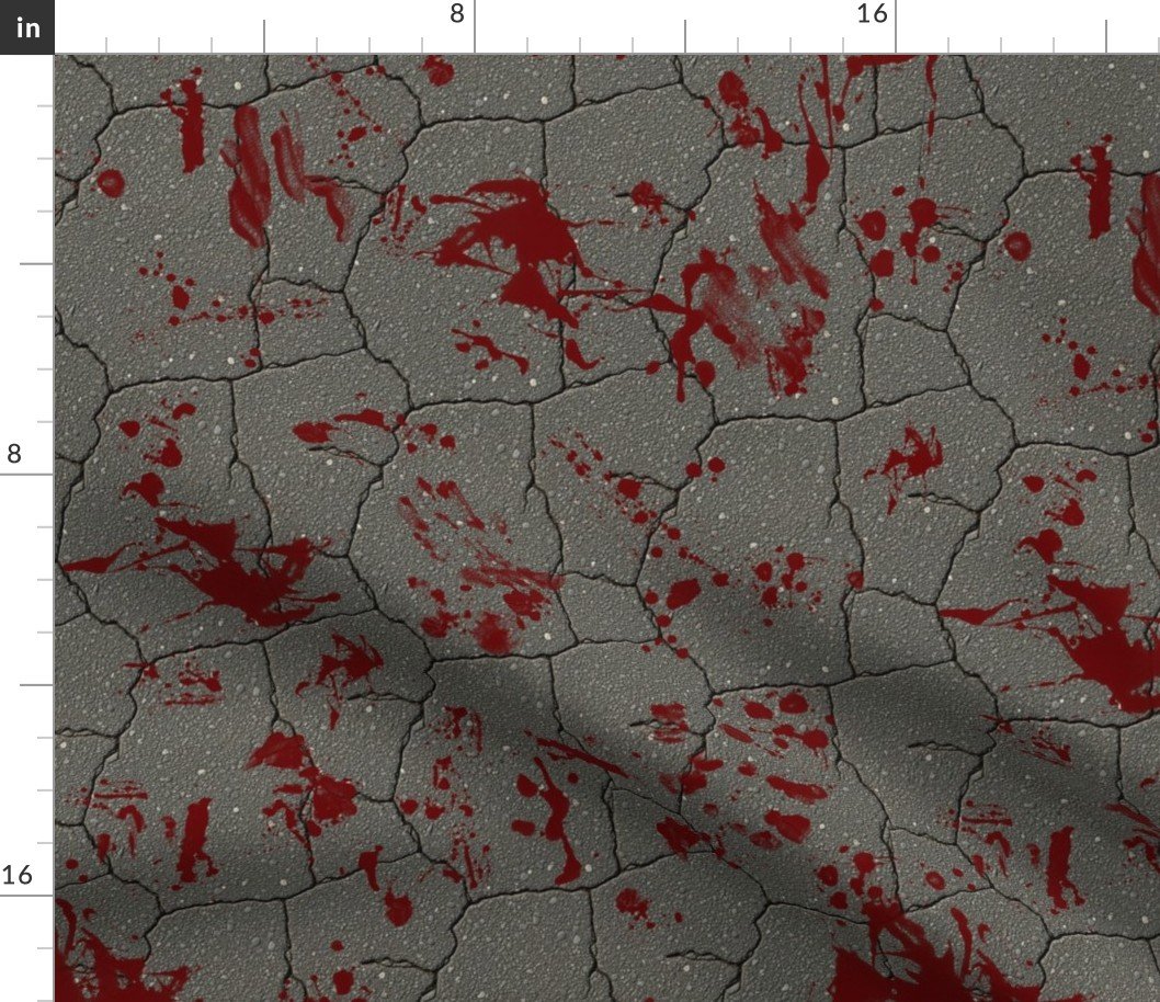Blood Spatter And Swipe On COncrete 2