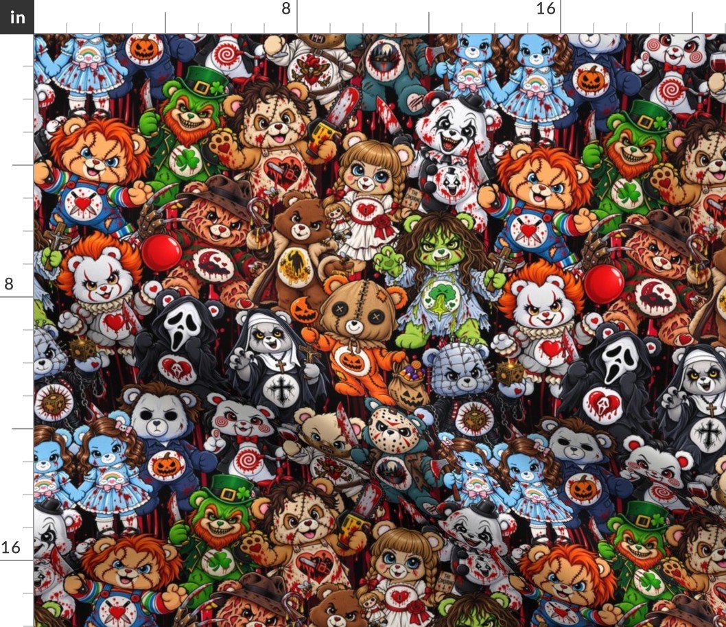 Horror Bears Squished