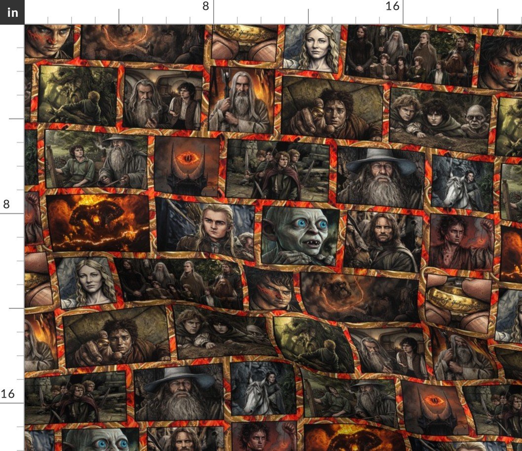 LOTR Coll Spaced 6 Wo RINGS