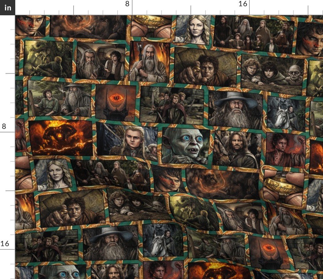 LOTR Coll Spaced 7 Wo RINGS