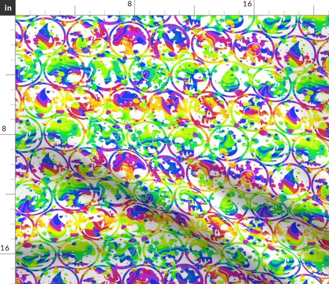 MtG Splatter Double Splatter RB White Alt -30