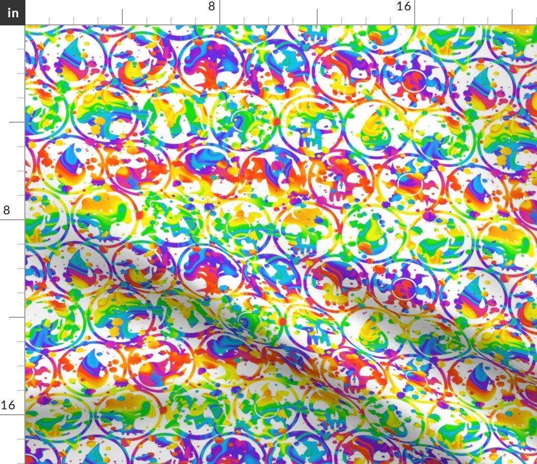 MtG Splatter Double Splatter RB White