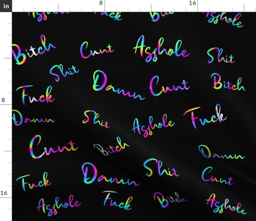 Short Swear Words Spaced